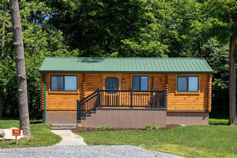 Lancaster Log Cabins – Real Log Park Model Cabins | Park model homes, Park models, Log cabin