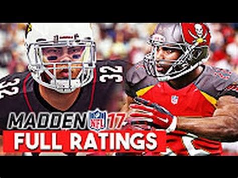 Madden NFL 17 Full Team Ratings Revealed - AFC Vs. NFC - All 32 Team ...