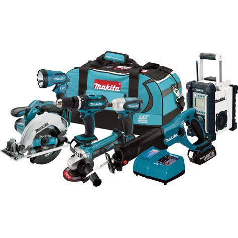 FREE SHIPPING – Makita 7-Pc. LXT Li-Ion Cordless Combo Kit — 18 Volt, Model# LXT702 ...