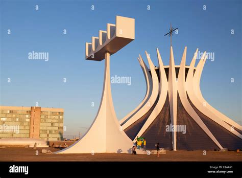 Metropolitan Cathedral, Brasilia, Federal District, Brazil Stock Photo ...