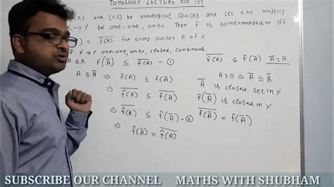 Homeomorphism and closure of set|Topology | Homeomorphism | Topology ...