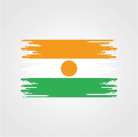 Niger Flag With Watercolor Brush style design 5291712 Vector Art at ...