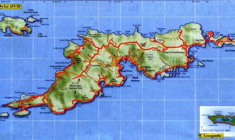 Tortola Island Map - Tortola Island British Virgin Islands • mappery