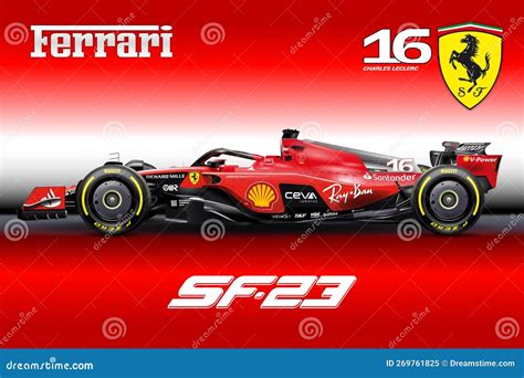 Ferrari SF-23 Formula 1, Charles Leclerc Number 16, 2023 F1 ...