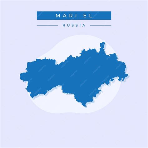 Premium Vector | Vector illustration vector of mari el map russia