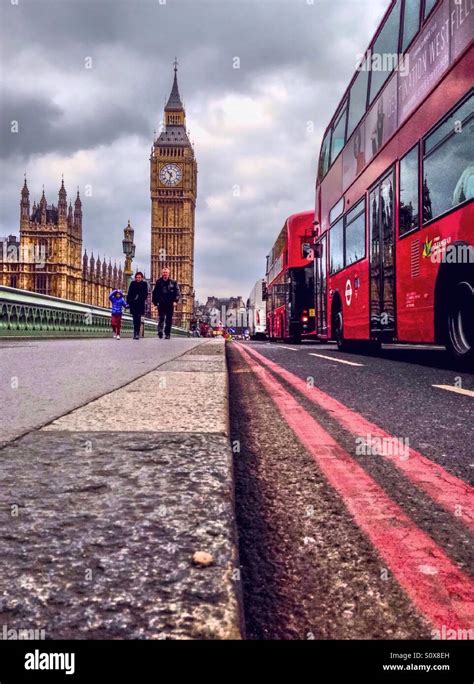 On Westminster Bridge London Stock Photo - Alamy