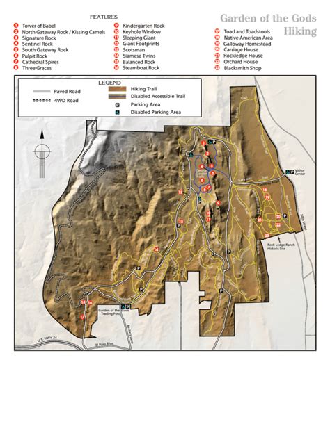 Garden of the Gods Hiking Map - Friends of Garden of the Gods