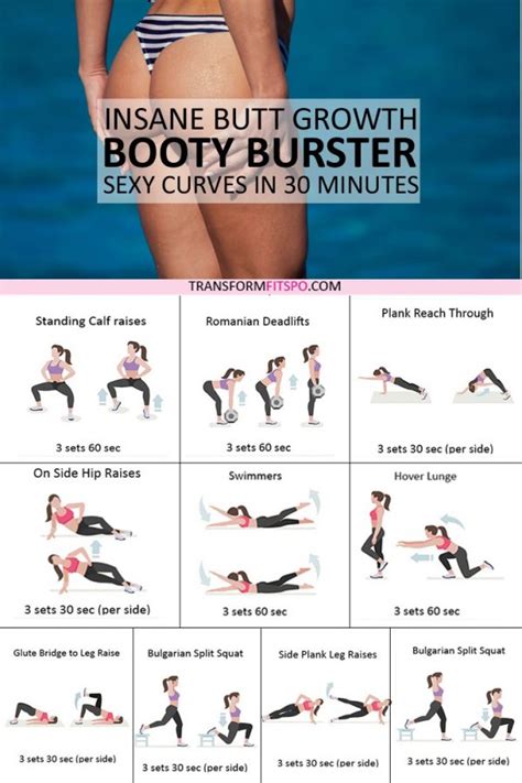 ? BOOTY BURSTER: Get Ready for Rapid Bum Growth! Get Sexy Curves with this 30 Minute Women's ...