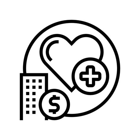 health care benefits line icon vector illustration 10217321 Vector Art ...