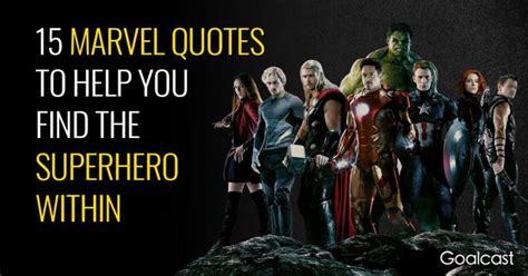 15 Marvel Quotes to Help you Find the Superhero Within | Marvel quotes ...