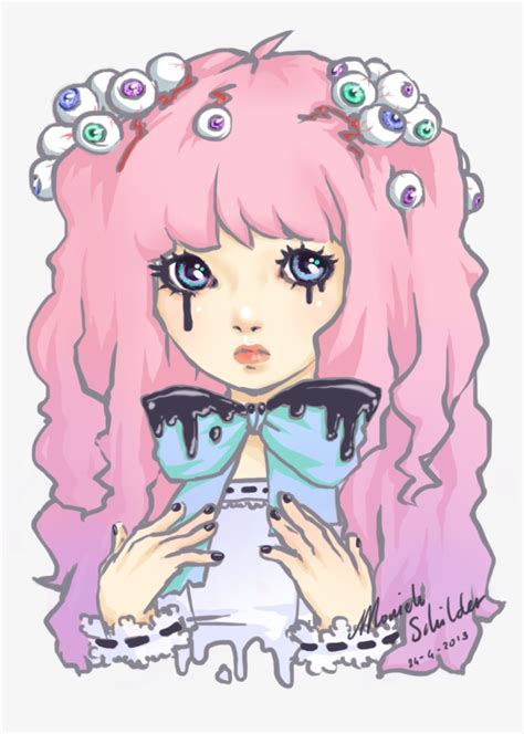 Cute Creepy Girl Drawings - Free Transparent PNG Download - PNGkey