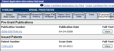 Viewing Patent Application Status and History at USPTO Online with PAIR ...