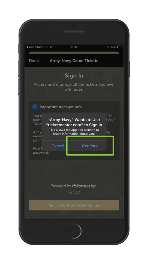 Mobile Tickets - Army-Navy Game — Army Gameday