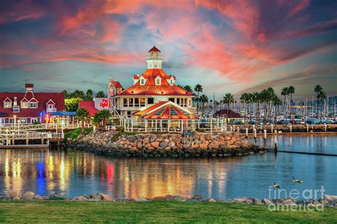 Lighthouse Marina Sunset Photograph by David Zanzinger - Fine Art America