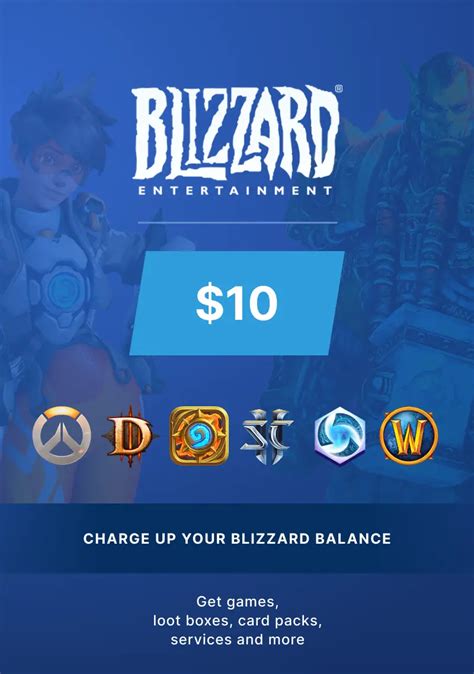 Buy Blizzard $10 USD Gift Card (US) - Digital Code