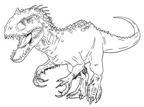 Indominus Rex Coloring Page - Free Printable Coloring Pages for Kids