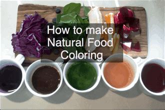 Natural Food Coloring Recipes