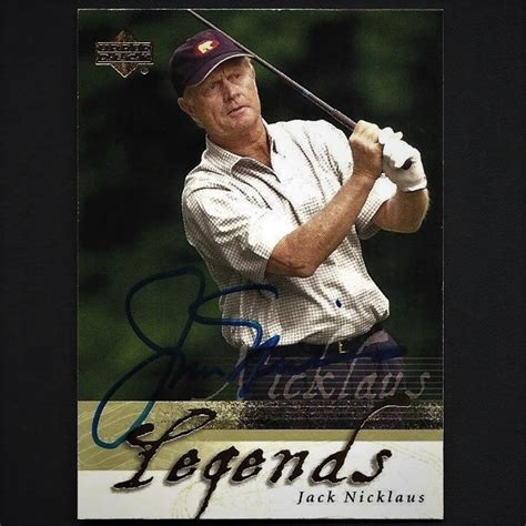 Jack Nicklaus Autograph Signed 2002 Upper Deck Card 50 Nice | Etsy