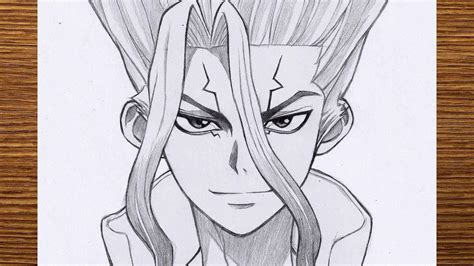 My Drawing For Ishigami Senku From Dr Stone Desenho De Anime Desenho ...