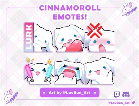 Cinnamoroll- Sanrio Series Emotes Bundle - LavBun Art's Ko-fi Shop - Ko-fi ️ Where creators get ...