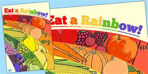 Eat the Rainbow Large Display Poster - Primary Resources