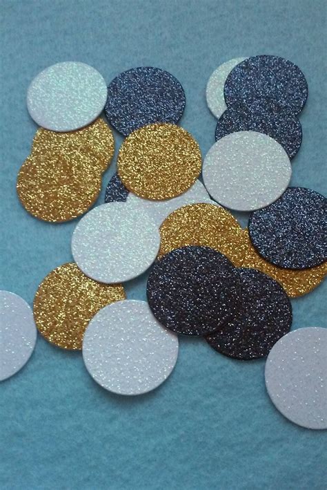 Gold Glitter Black Glitter and White Glitter Table Confetti | Etsy