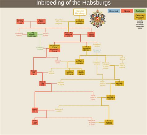 Inbreeding of The Habsburgs : r/UsefulCharts