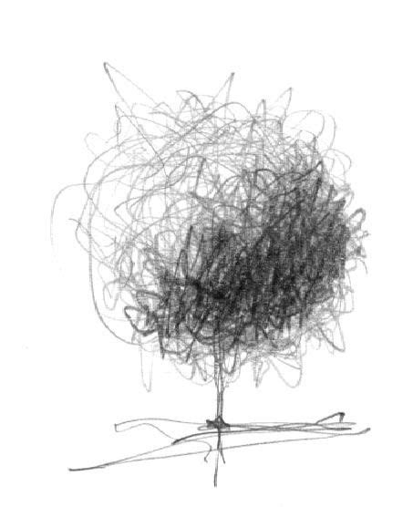 doodle tree in 2020 | Scribble art, Tree sketches, Black, white drawing