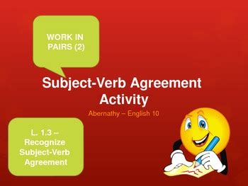 Subject-Verb Agreement PPT Activity by Michelle Hughes | TPT