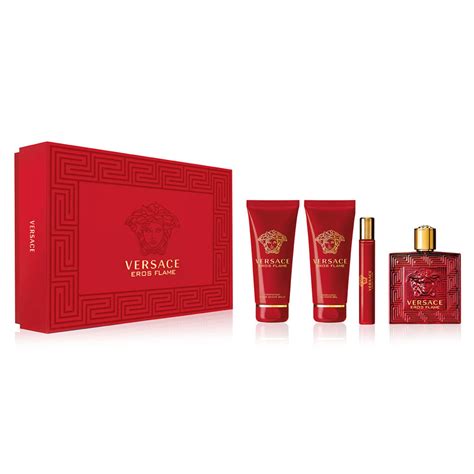 Versace Eros Flame 4-piece Gift Set | Cologne Gift Sets | Health ...