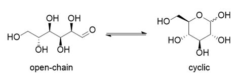 organic chemistry - What makes the cyclic structure of glucose more stable than the open chain ...