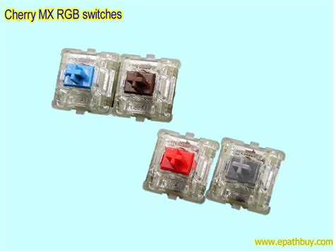 Cherry MX RGB Switches in blue, red, brown, silent red, speed silver - Custom mechanical ...