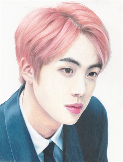 BTS Jin Drawing 1, an art print by Danielle - INPRNT