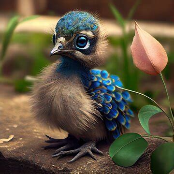 Cute Baby Peacock