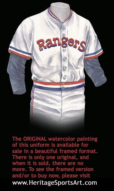 Texas Rangers Uniform and Team History | Heritage Uniforms and Jerseys and Stadiums - NFL, MLB ...