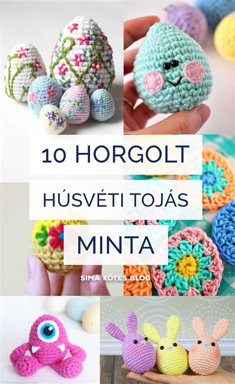 Horgolt tojás minta leírással a tökéletes húsvéti dekorációhoz | Easter crochet, Crochet ...