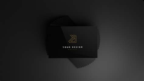 10 Free black business card mockups on Behance