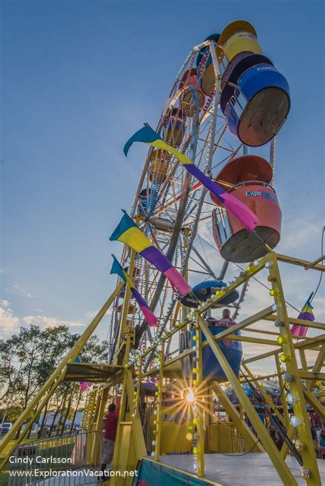 Evening on the midway at the Stearns County Fair | Exploration Vacation