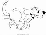 Clifford Running Fast Coloring Page For Kids  Free The Big sketch template
