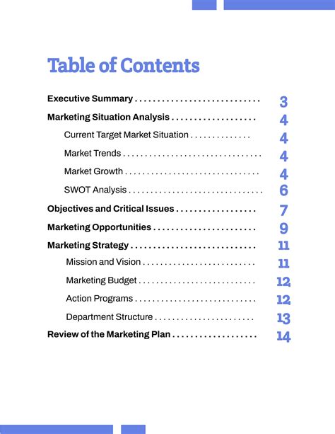 FREE Table of Content Templates & Examples - Edit Online & Download | Template.net