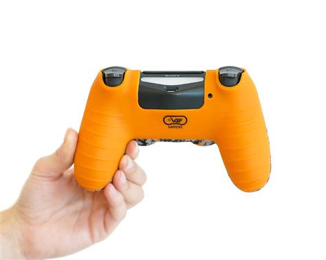 Orange Digital Camo by ProFlex® - PS4 silicone controller skin cover - VGF Gamers