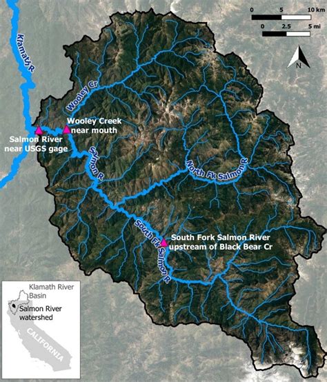 Salmon River water temperatures - OEHHA