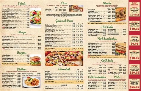 Our Menu | Sals Pizza