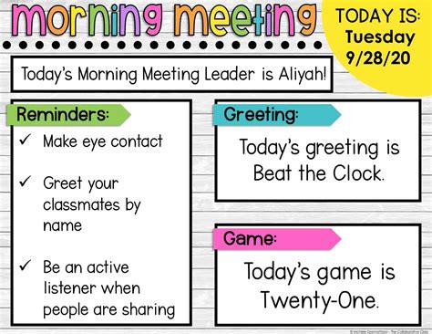 The Morning Meeting Blueprint for Upper Elementary Teachers - The Collaborative Class | Morning ...