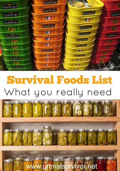 Survival Food List: What You Need to Stockpile | Survival food list, Survival food, Survival ...