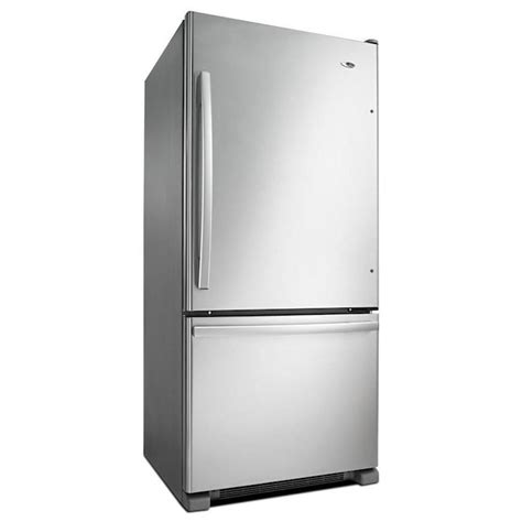 Amana 18.6-cu ft Bottom-Freezer Refrigerator (Stainless Steel) in the Bottom-Freezer ...