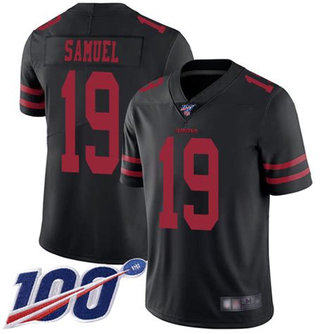 Nike 49ers #18 Dante Pettis Black Alternate Men's Stitched NFL 100th ...