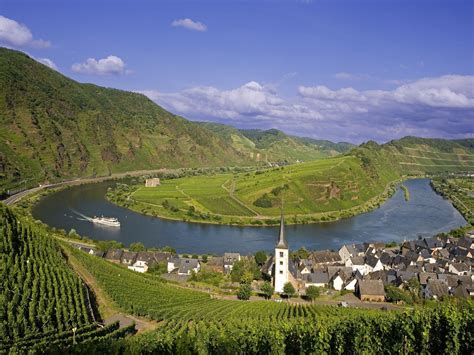 Village of Bremm on the Moselle River, Germany | Places to visit, Vacation trips, Beautiful ...