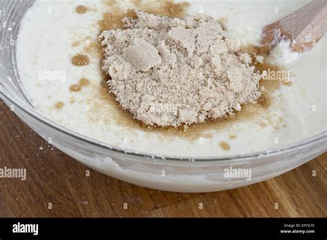 mixing baking ingredients Stock Photo - Alamy