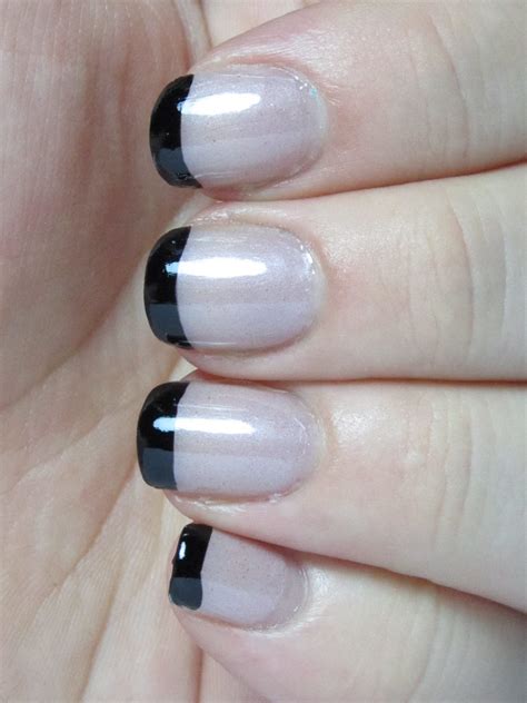 How to Embellish… A Black French Manicure 01 | A simple Fren… | Flickr